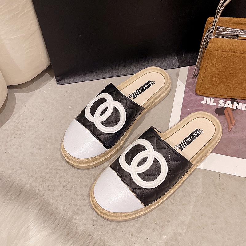 Dép Sandal Hở Ngón Đế Bằng Thời Trang Mùa Hè Cho Nữ