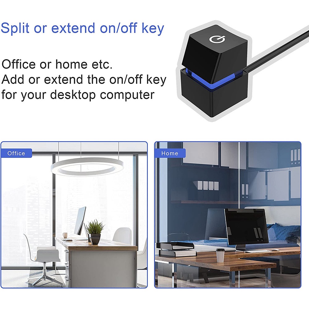 Bật/Tắt Nút Nguồn PC Cáp Công Tắc Máy Tính Để Bàn Di Động 2M Công Tắc Dây Nối Dài Cho Văn Phòng Tại Nhà Phụ Kiện Thanh Internet Okase