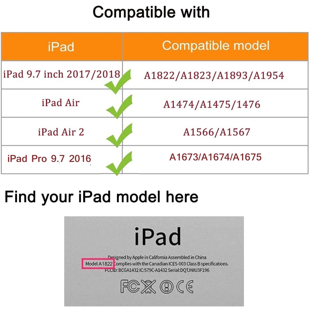 Bao Da Lishen iPad Air / Air 2 / Pro 9.7/ Gen 5 / Gen 6  Nhựa TPU Nhiều Màu Hỗ Trợ Sleep Wake