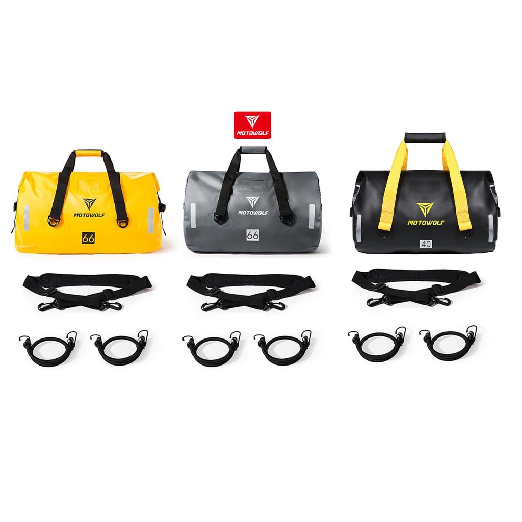 Túi Trống Chống Nước Du Lịch Thể Thao Phản Quang MOTOWOLF MDL0701 [Size 40L/60L]