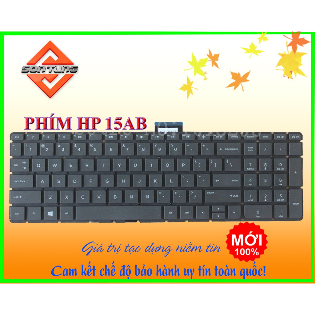 Bàn Phím HP 15-ABxx 15-ab291TX 15-AB093TX 15-AB093TX 15-AB008