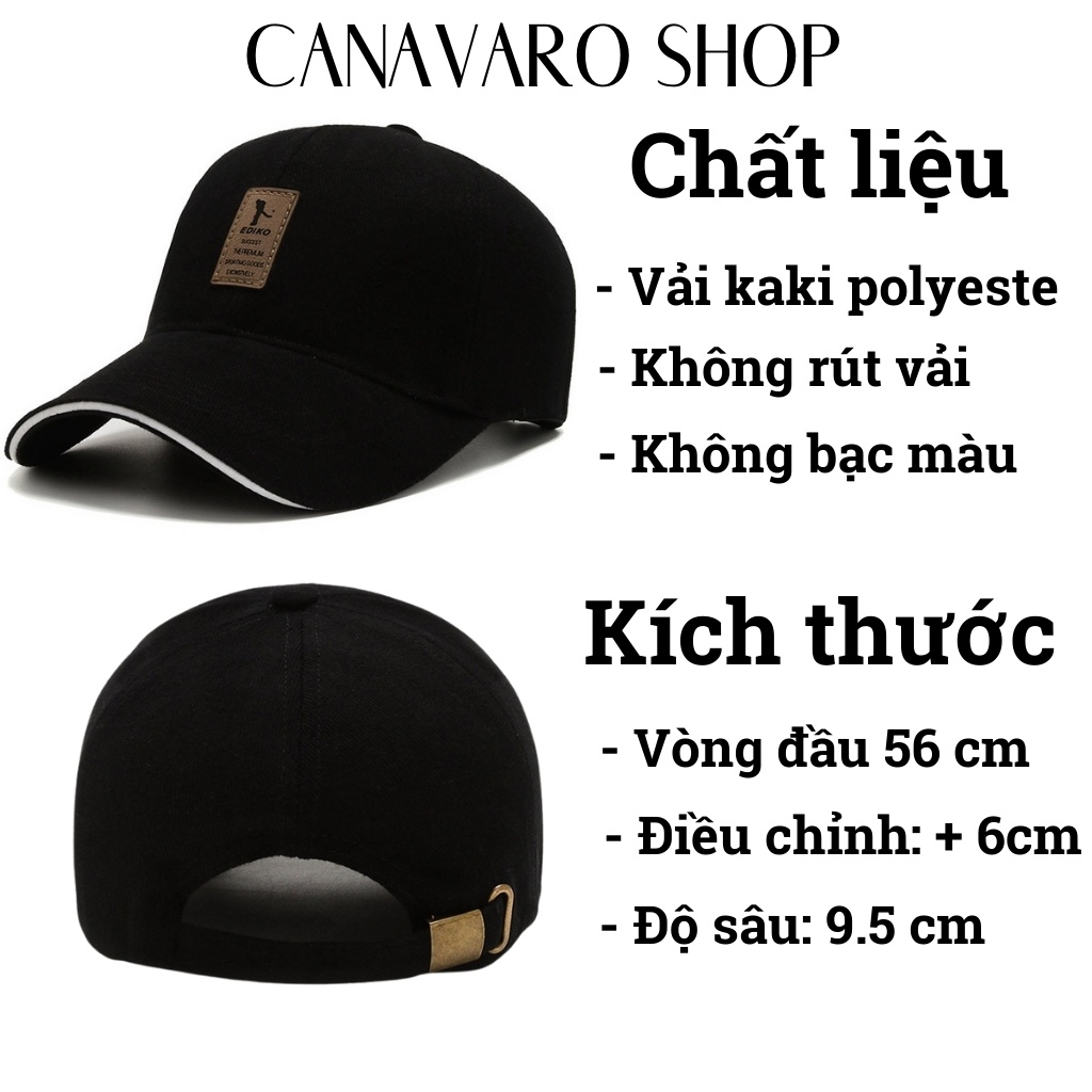 Mũ Lưỡi Trai Nón Lưỡi Trai Thời Trang Hàn Quốc EDIKO CANAVAVARO SHOP CN35