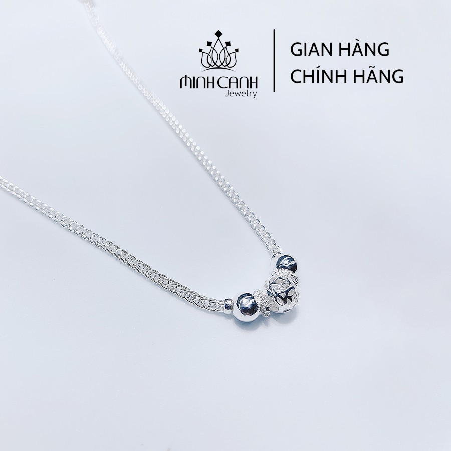 Dây Chuyền Bạc Trẻ Em Họa Tiết Bi Kim Tiền - Minh Canh Jewelry