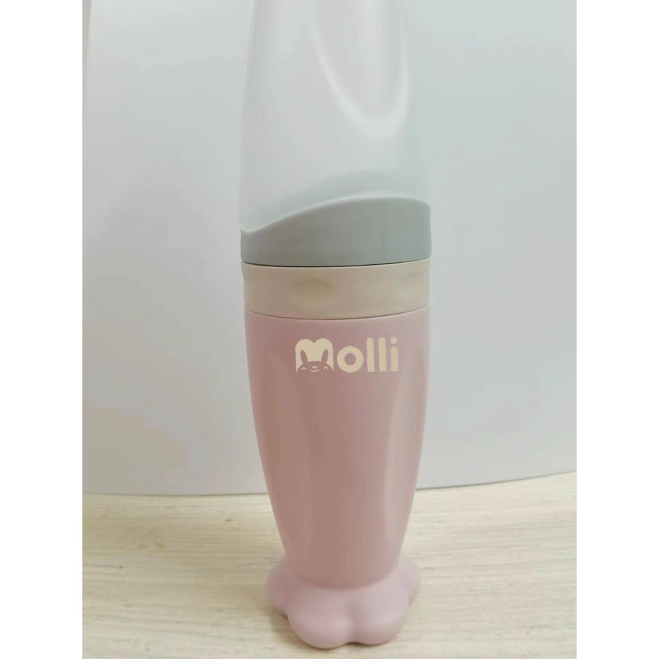 Bình Thìa Ăn Dặm Molli Dung Tích 90ml Hỗ Trợ Uống Sữa, Ăn Bột An Toàn Tiện Lợi