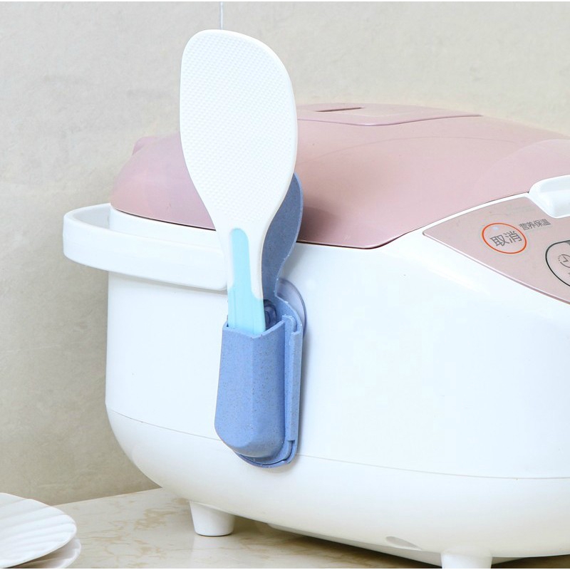 Giá đỡ giữ muỗng xới cơm gắn nồi cơm điện tiện lợi cho nhà bếp