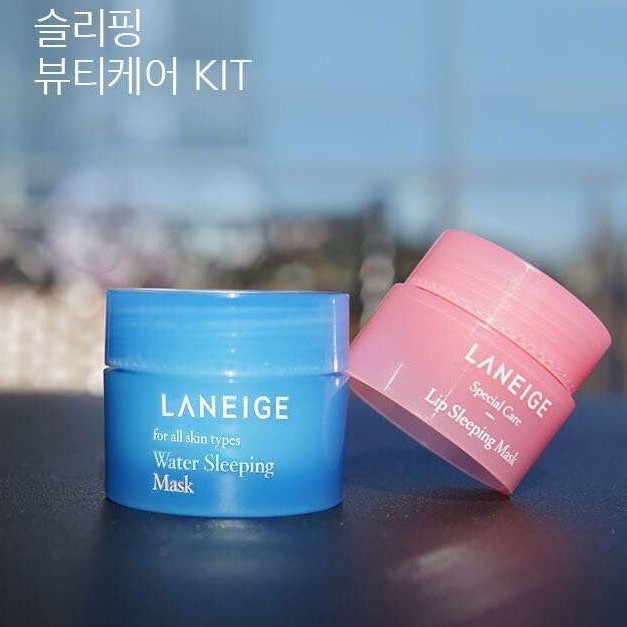 Combo Mặt Nạ Ủ Môi + Mặt Nạ Ngủ Laneige Minisize - 2016 Skincare