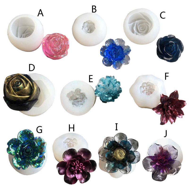 Khuôn Silicone Làm Xà Phòng Hình Hoa Cúc 3d