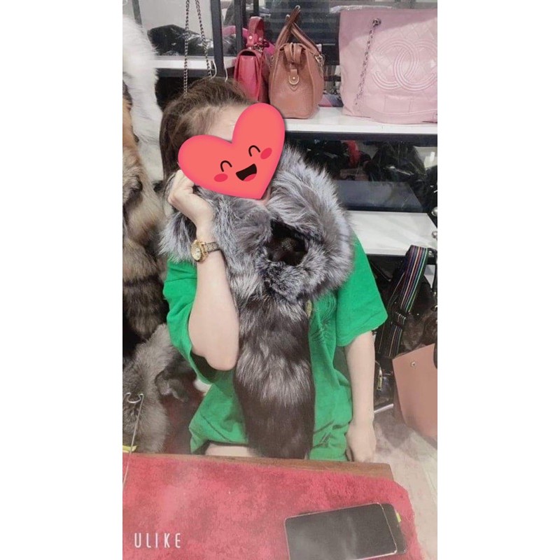 Khăn chồn lông thật