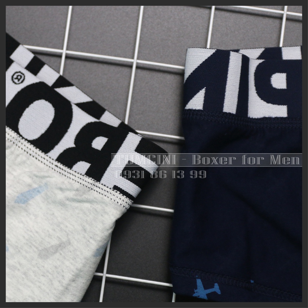 Quần sịp nam đùi hoạ tiết cà vạt dành cho giới văn phòng thanh lịch lôi cuốn Hero Pink Tumcini HP07