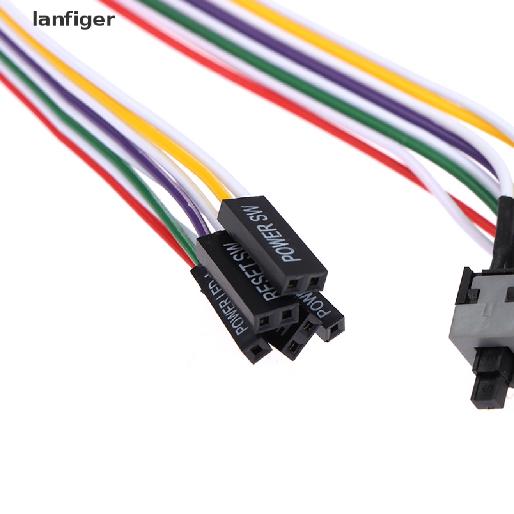 Lla ATX Dây Cáp Nguồn Bo Mạch Chủ On / Off / Reset Công Tắc Đèn LED