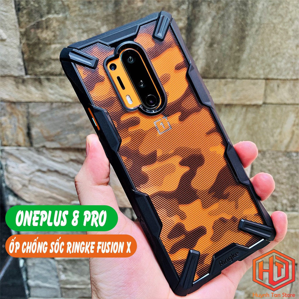 Ốp lưng Oneplus 8 Pro, 8T chống sốc Ringke Fusion X chính hãng