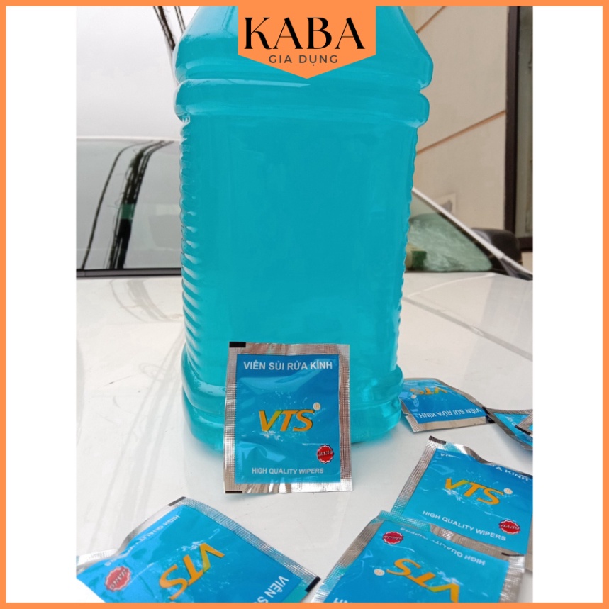 Viên sủi rửa kính ô tô - Hỗ trợ Tẩy sạch kính lái, 100% sinh học, thân thiện môi trường KABA