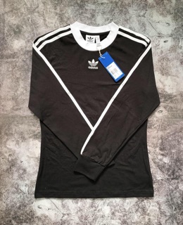 ( XẢ KHO ) Áo Panel 3-Stripes longsleeve tee Made in Cambodia full tag code