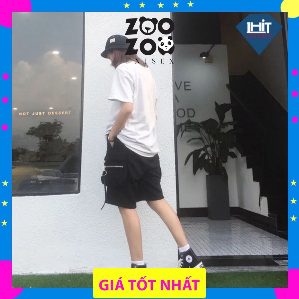 Quần Short túi hộp unisex KHÓA TRÒN chất kaki dầy co giãn 1HIT_UNISEX