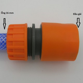 ĐẦU NỐI ỐNG 16MM RA ĐẦU NỐI GÀI KHỚP -MÀU CAM- CB557