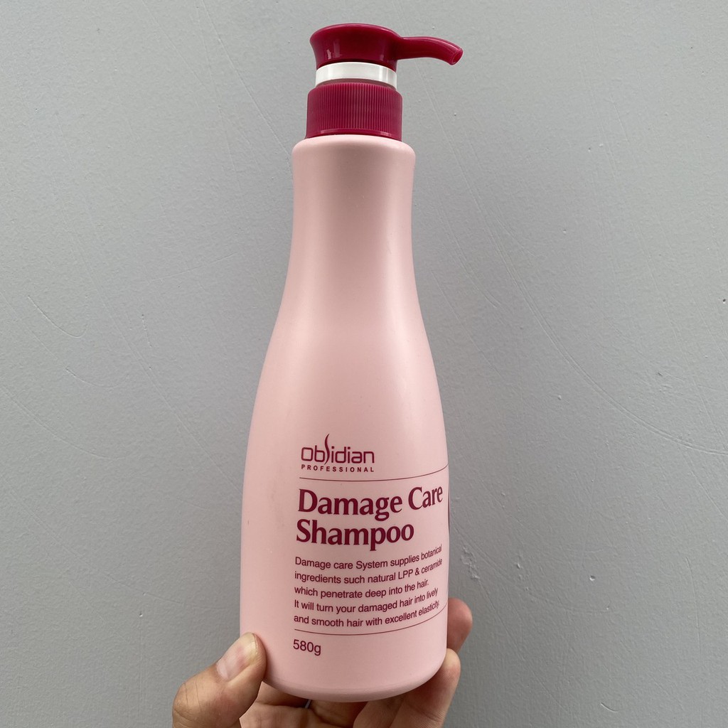 Dầu gội Obsidian tái tạo tóc Damage Care Shampoo 580ml ( New )