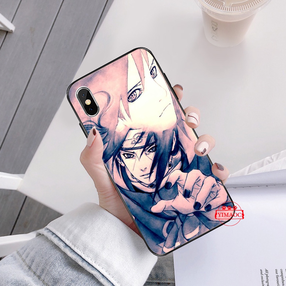 Ốp điện thoại mềm hình Naruto AKATSUKI cho Iphone XS Max XR X 11 Pro 7 8 6 6S Plus