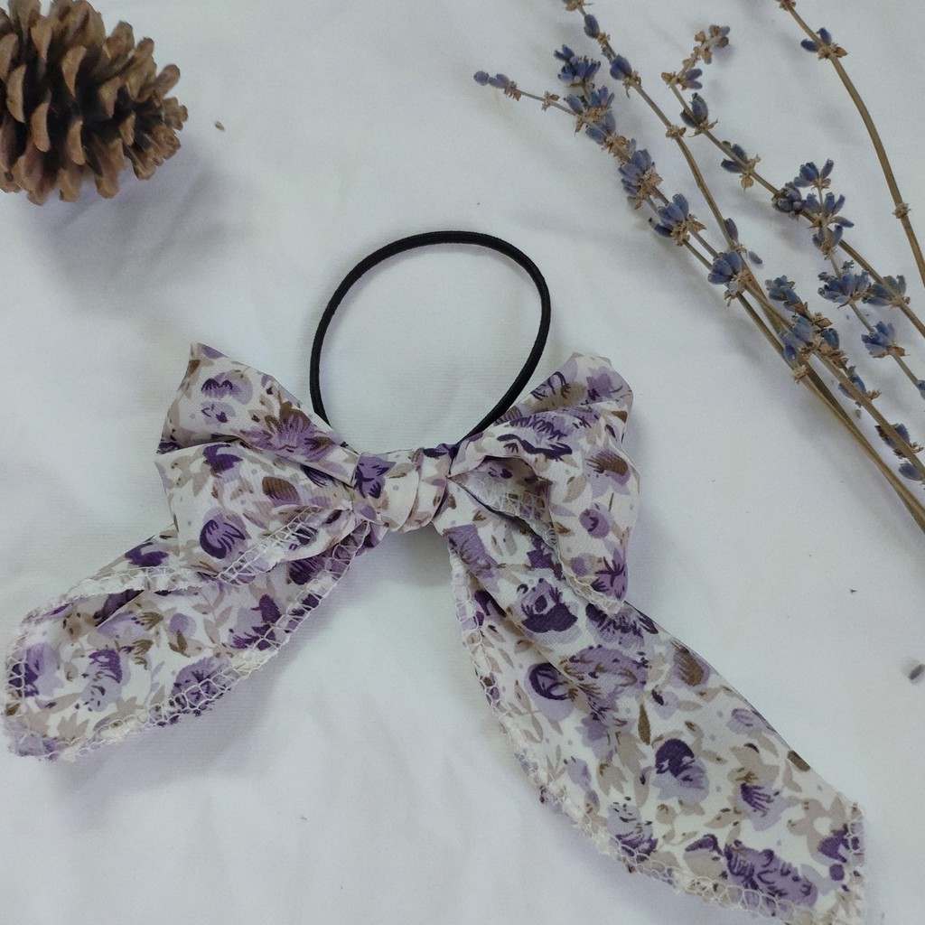 Scrunchies buộc tóc nơ đẹp Hàn Quốc - Mẫu mã độc đáo, hottrend cho các bạn nữ