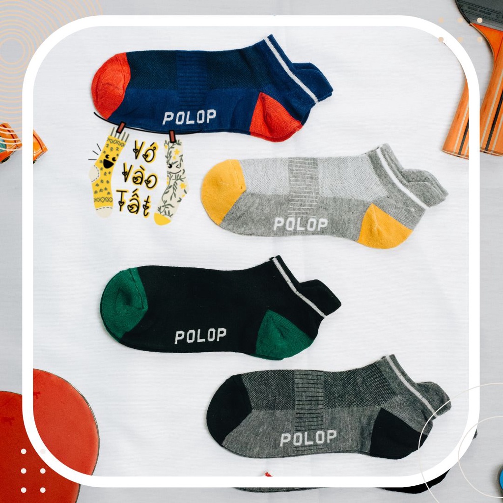 TÂT VỚ CỔ NGẮN NAM 2 MÀU