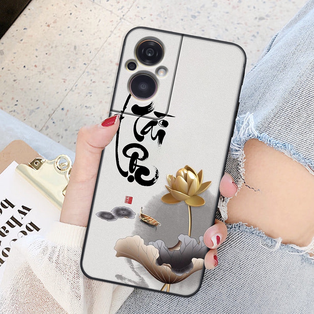 Ốp lưng Oppo RENO 8Z 5G - BẢO VỆ CAMERA in hình chữ tài chữ lộc, Cha Mẹ, bình an SIÊU ĐẸP