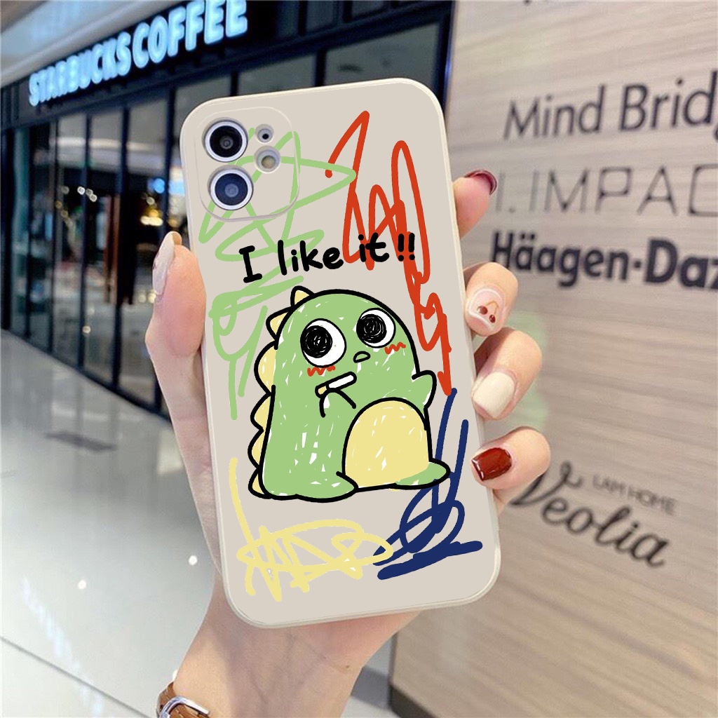 Ốp lưng iphone cạnh vuông giả 14 khủng long 6 5s/6/6plus/6s/6splus/7/7plus/8/8plus/x/xr/xs/11/12/pro/promax/13/14Promax