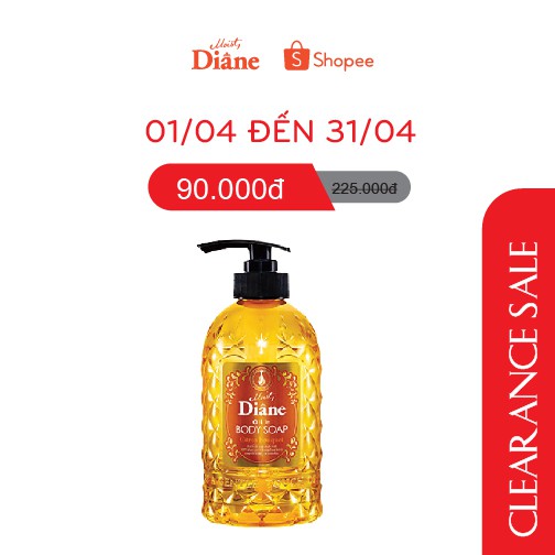 Sữa tắm giàu độ ẩm Moist Diane Oil in Body Soap Citrus Bouquet 500ml
