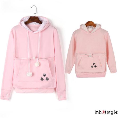 Áo khoác hoodie tai mèo đáng yêu cho gia đình