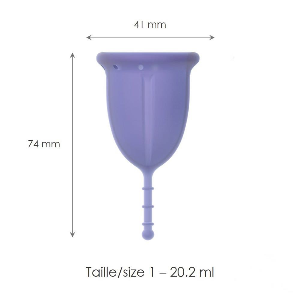 Cốc nguyệt san nội địa Pháp các size