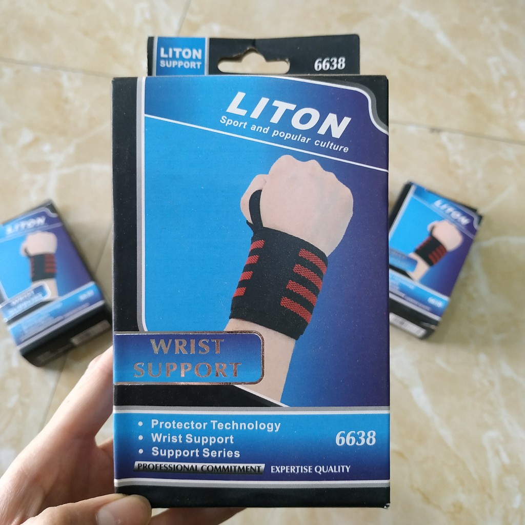 Băng quấn bảo hộ cổ tay chính hãng Liton cao cấp ( một đôi)