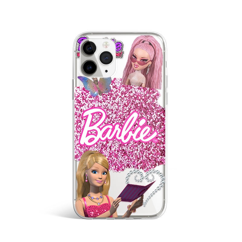 Ốp Điện Thoại TPU Dẻo In Hình Công Chúa Barbie Da Báo Cho IPhone 14 12 PRO 12 mini 11 PRO Max 13 PRO 13PROMAX Xs Max XR 6 7 8 Plus