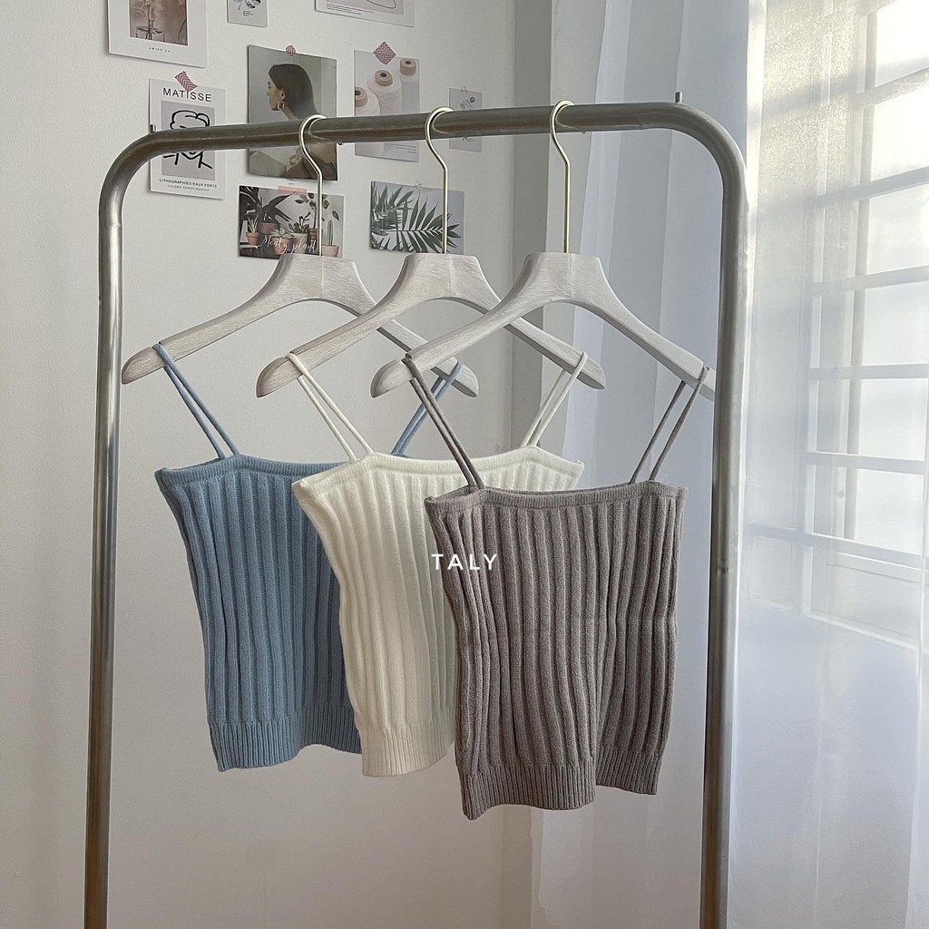 Set áo len 2 dây + áo khoác TALY S1111