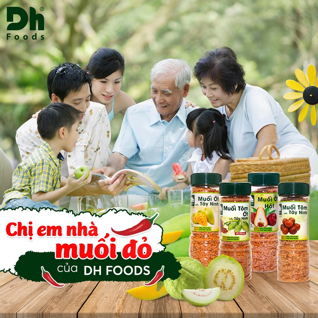 Muối Tôm Ớt Tây Ninh DH FOOD 120G - Chính hãng