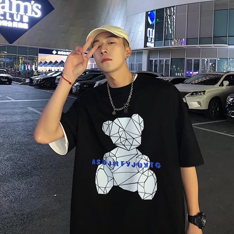 Áo Thun Tay Ngắn Dáng Rộng In Họa Tiết Hoạt Hình Phong Cách Nhật Bản Thời Trang Mùa Hè Cho Nam Và Nữ