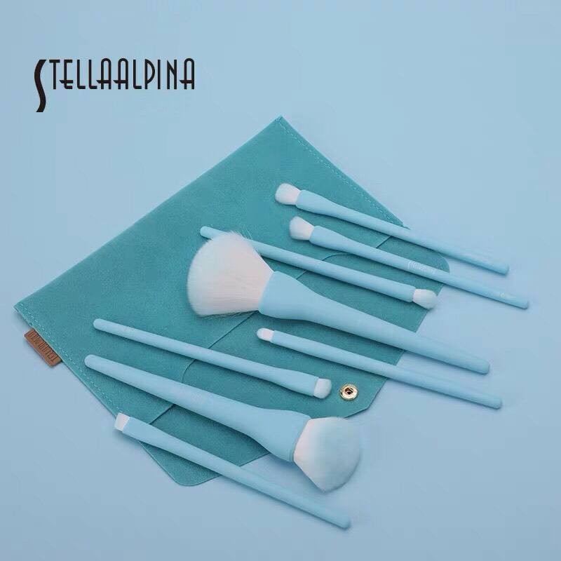 STELLA ALPINA - Bộ cọ 8 cây kèm bao da cùng màu