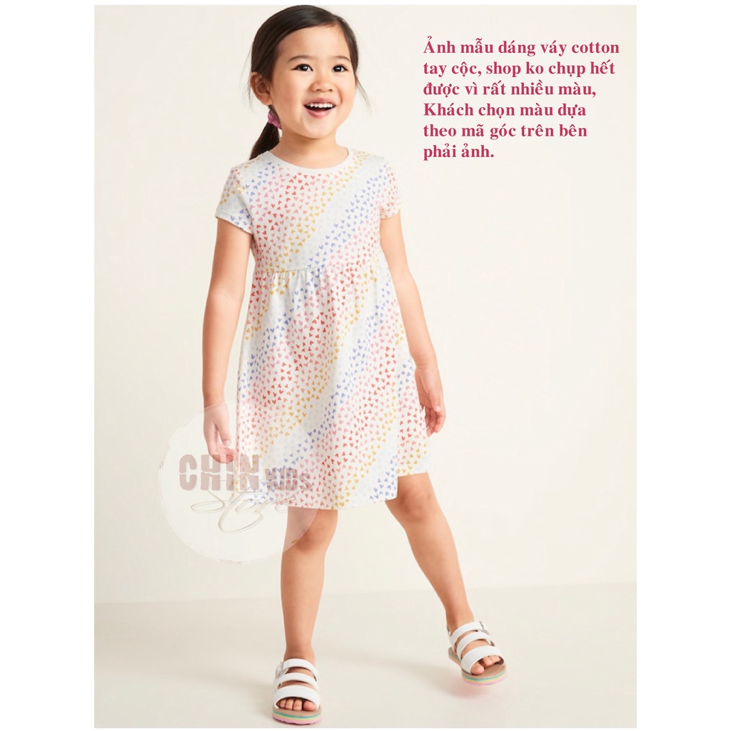 [Nhiều mẫu] Váy đầm cộc tay mùa hè cho bé gái cotton VNXK