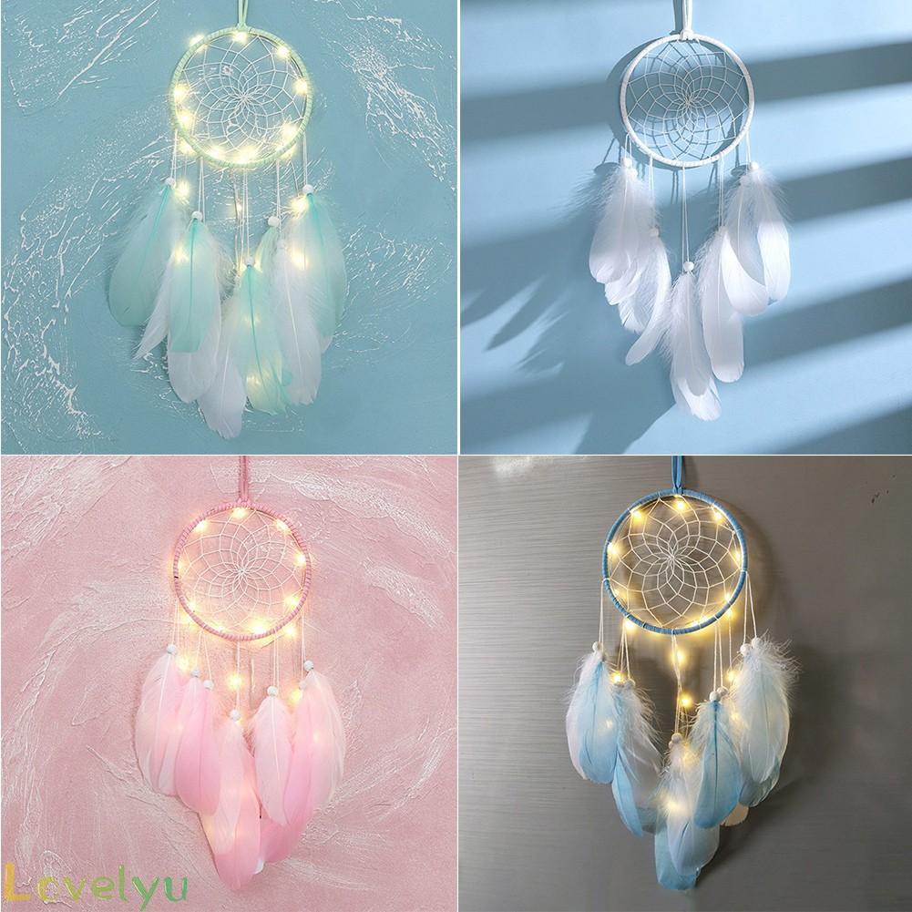 Dreamcatcher Có Đèn Led Trang Trí Nhà Cửa