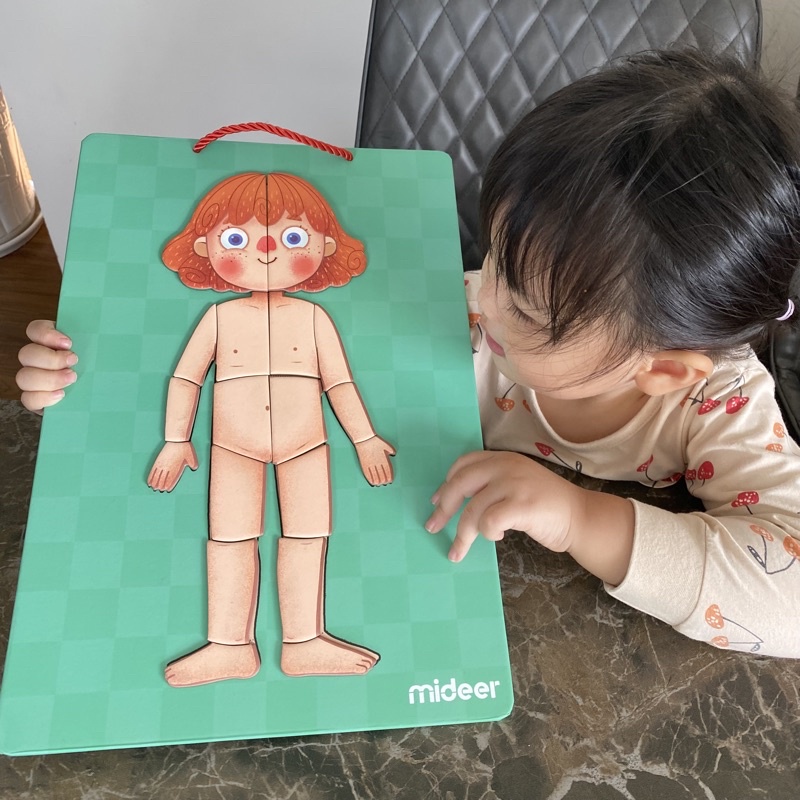 Đồ Chơi Xếp Hình Nam Châm Cơ Thể Mideer Human Body Magnetic Puzzle đồ chơi hướng nghiệp cho bé