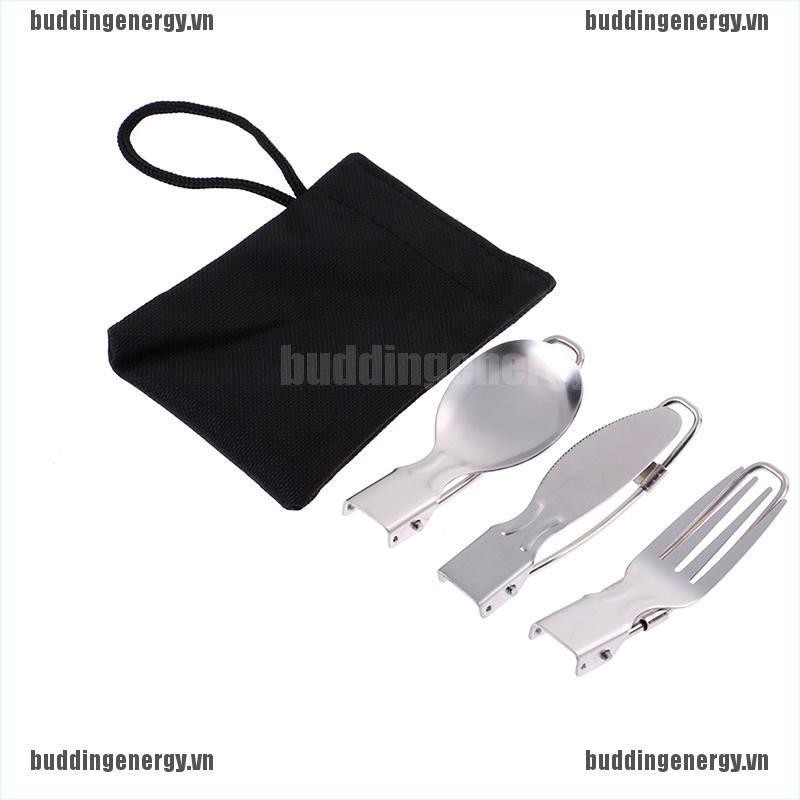 Bộ Dụng Cụ Ăn Uống Gấp Gọn Kèm Túi Xách Tiện Dụng Khi Đi