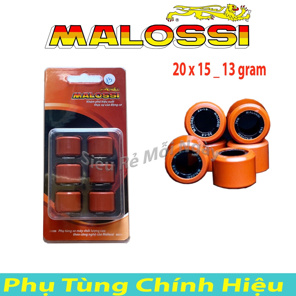 Bộ bi nồi Malossi Độ Honda Vario, AB125, PCX, SHVN, SH Ý, Click 125, SH Mode