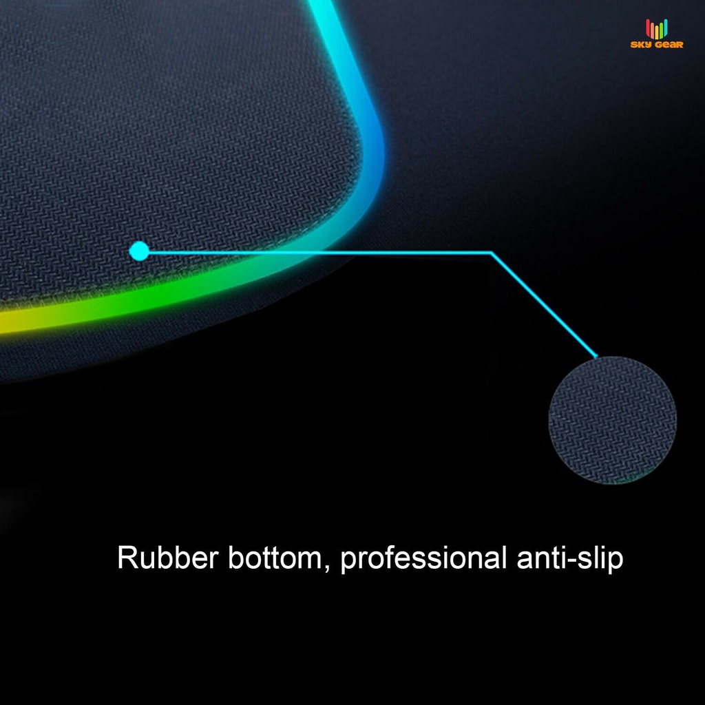 Lót chuột đèn LED RGB Size 80x30 nhiều họa tiết ROG | Sky Gear