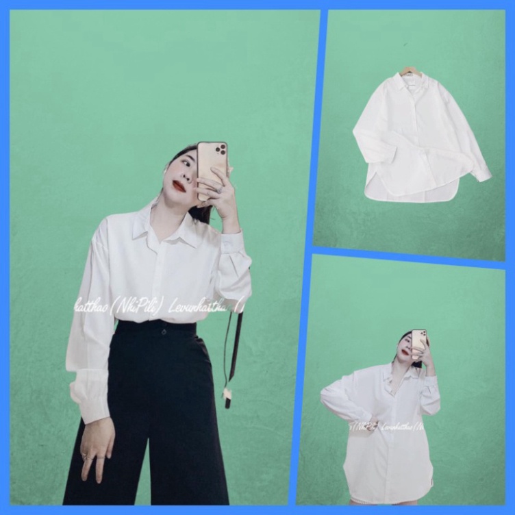 Áo Sơ Mi Kiểu nữ đẹp Form Rộng Phong cách sành điệu Hàn Quốc FreeSize siêu xinh .Candy.Store3138. | BigBuy360 - bigbuy360.vn