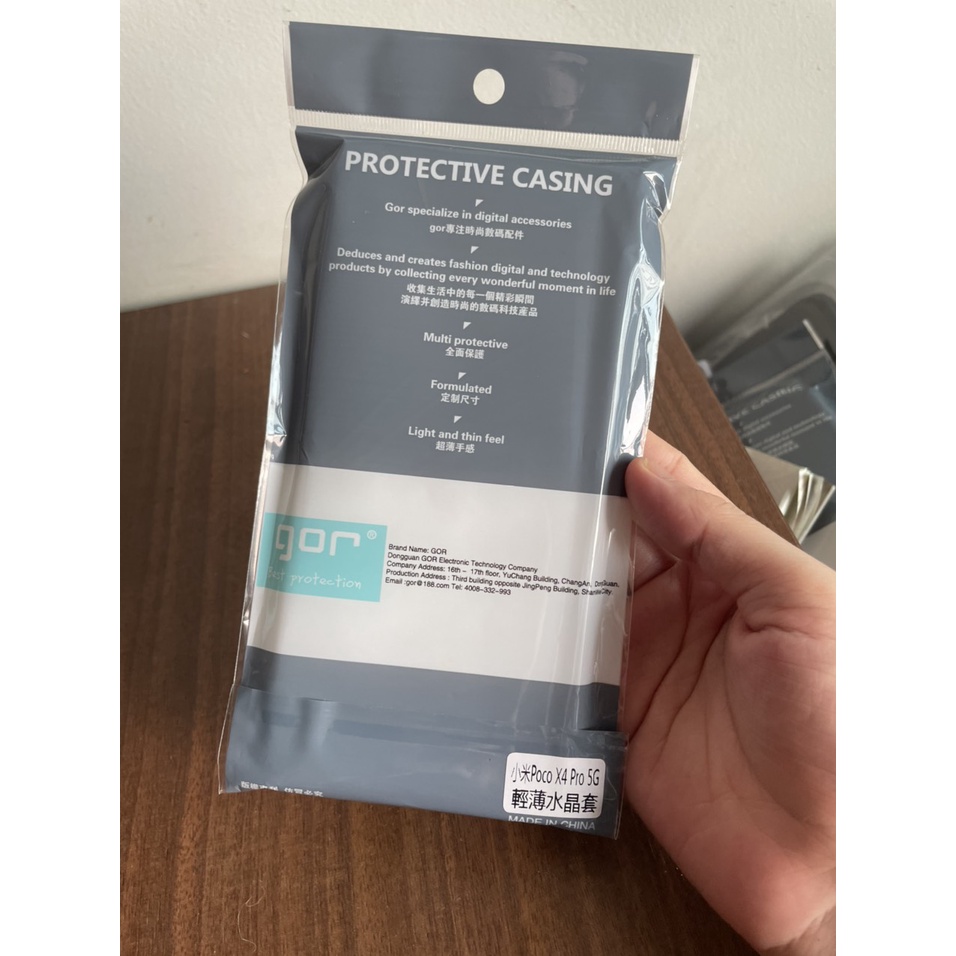 Ốp Lưng Xiaomi Poco X4 Pro 5G Dẻo Trong Suốt Chính Hãng Gor, khoét mắt Camera