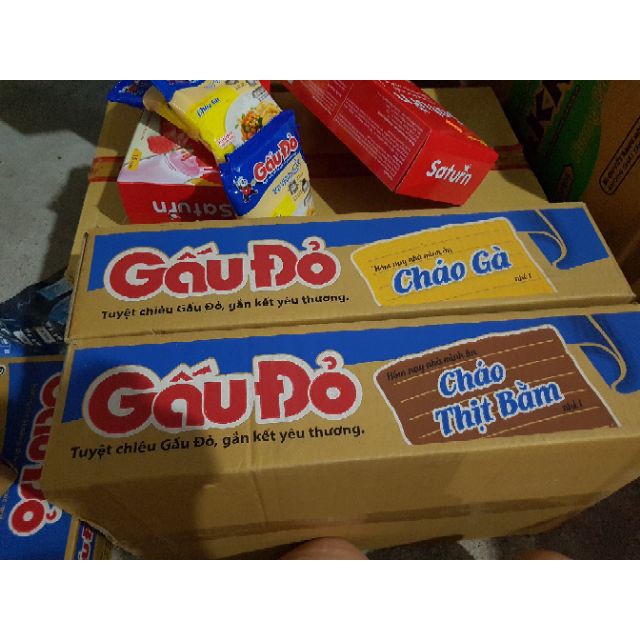 1 GÓI CHÁO ĂN LIỀN GẤU ĐỎ 50G