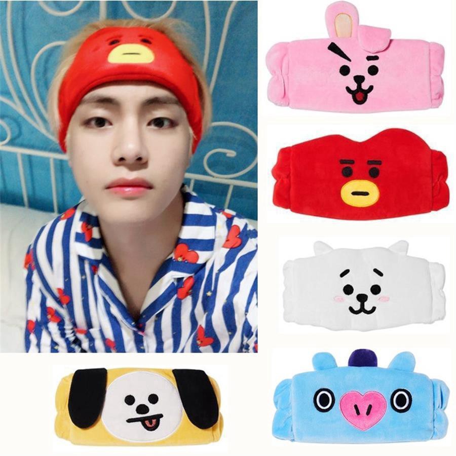 Băng Đô Rửa Mặt / Trang Điểm In Hình Bt21 Của Bts