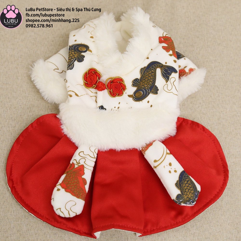 [Mã 252FMCGSALE giảm 8% tối đa 100k đơn 500K] Váy Hanbok đáng yêu cho thú cưng