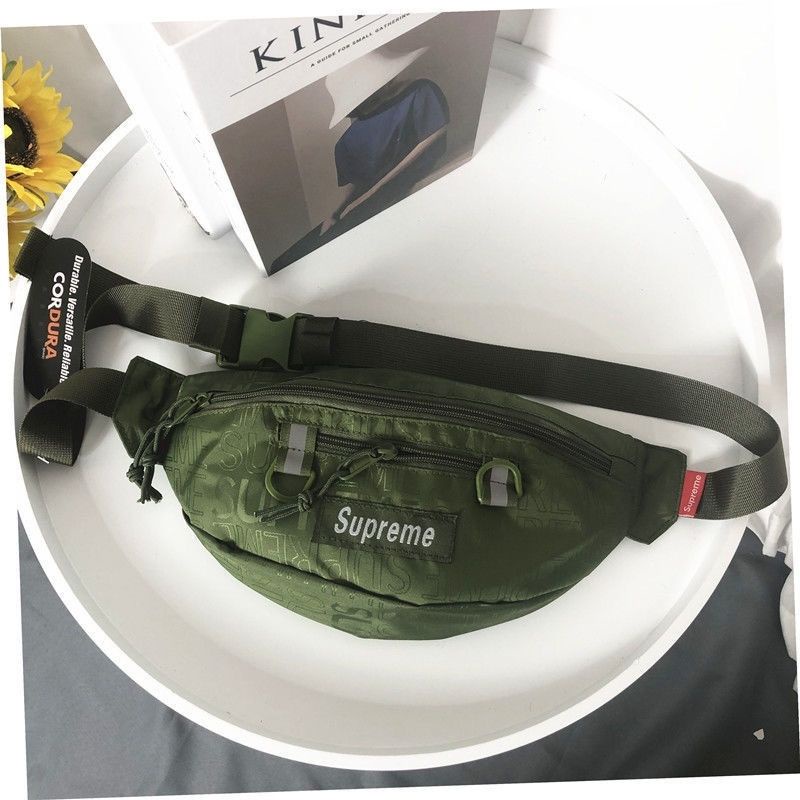 Porter Túi Đeo Hông Thể Thao Một Bên Vai Kẻ Sọc Phản Quang yamahasuprem 20FW Cho Nam Và Nữ locomotiv