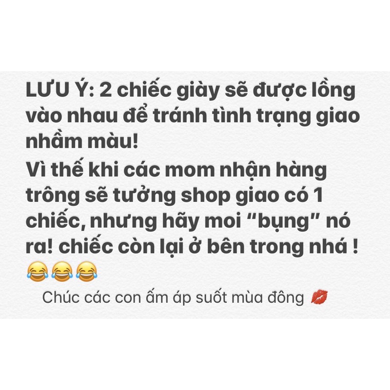 GIÀY NỈ GIỮ ẤM CHÂN CHO BÉ ĐI TRONG NHÀ