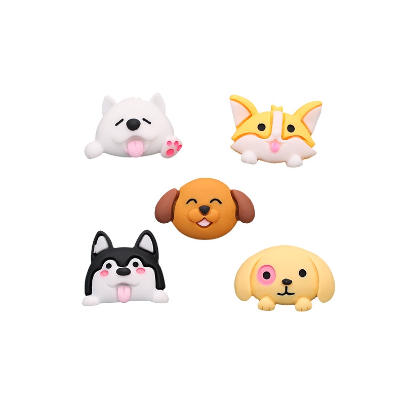 Phụ Kiện Trang Trí Ốp Điện Thoại Chú Chó Hoạt Hình Dễ Thương