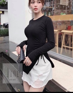 ÁO COTTON RÚT DÂY