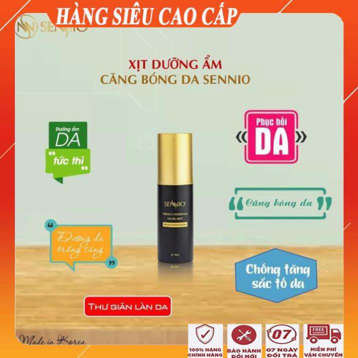 [ FreeShip - HÀNG CHÍNH HÃNG ] Xịt dưỡng ẩm căng bóng da sennio/ Xịt khoáng dưỡng ẩm da mặt đa năng cao cấp